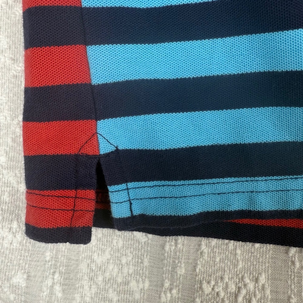 90s Club Room Mens Striped Rugby Polo Shirt Size XXL Knit Dopamine Retro Pocket - Picture 5 of 15